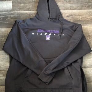 J. America Black and Purple Hoodie
